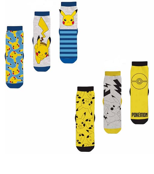 Pokémon Pikachu jongens sokken 6 paar