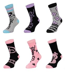 Disney 100 jaar - meisjes sokken - 6 paar