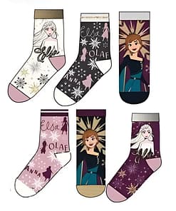 Frozen Elsa - Casual meisjes sokken - 6 paar